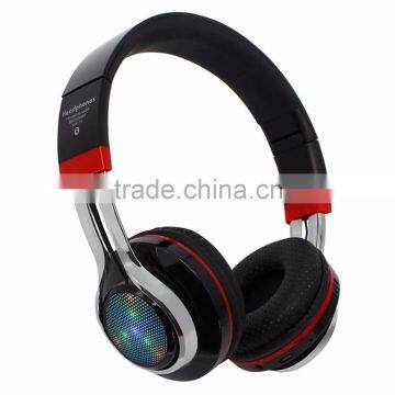 Metal Foldable Headband Style with FM TF EQ function Wireless Bluetooth Headset 2016 with factory price