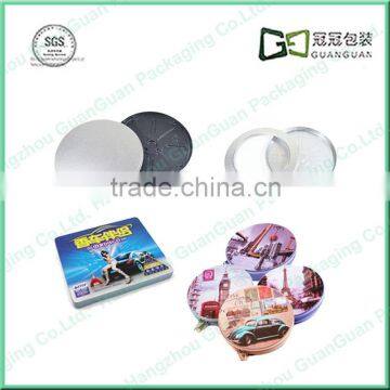 Customized Empty Mini Square Matel CD box,tin box