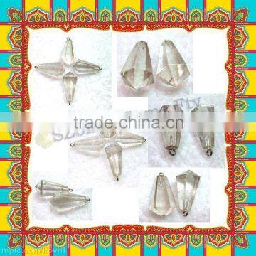 Hot seller gemstone natural crystal double points charms/pendant