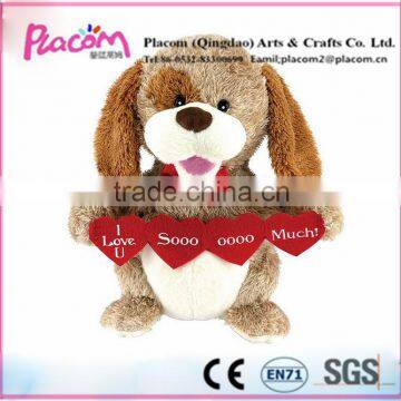 2016 Creative Fashion Cute Love gifts and Valentine's gifts Wholesale Cheap Plush toy dogs