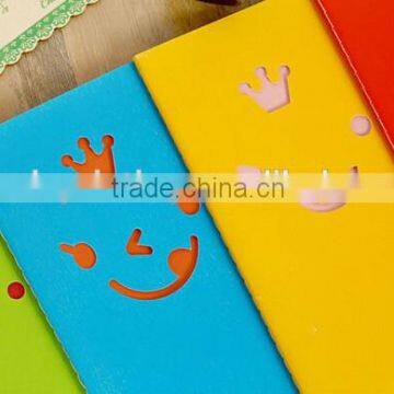 Die Cut Cover Paper Notebook/2016 Promotional Notepad