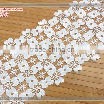 the High Quality White Color Dress and Bag Lace Trim