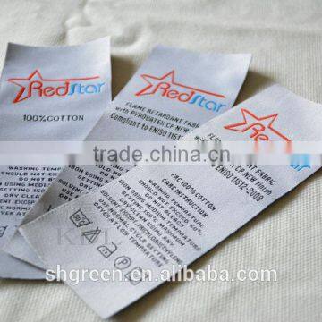 High Definition Soft Damask Woven Labels,weaving Letters Design Tags