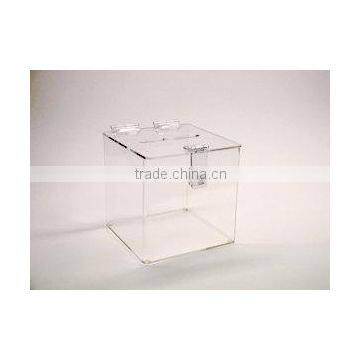 Square Clear Acrylic Ballot Box