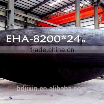 Super thickness pressed steel dish ends/hot mould press 304 ss dish head