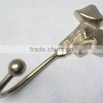 Cast Iron Hooks for clothes with Nickel Plated