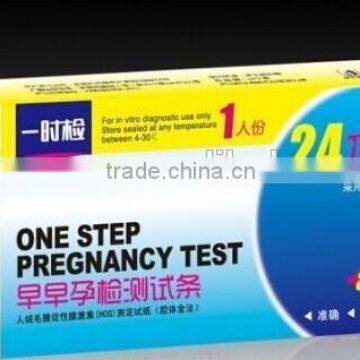 One step urine hcg pregnancy test kits strip