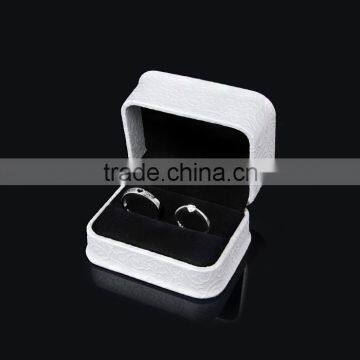 High Quality Genuine Leather White Jewelry Box And Packaging For Earrings Necklace Case