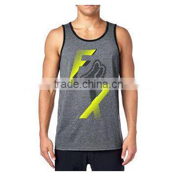 OEM service custom men gym wear fitness gym tank top 2016