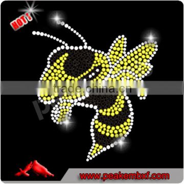 Beautiful Yellow Jacket Wholesale Rhinestone For T-shirt