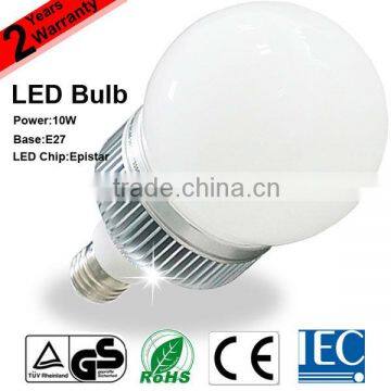 TUV CE RoHS IEC Approved LED Bulb E27 10W LED Globe