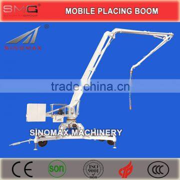 TOP! 13m 15m 17m 18m Mobile Hydraulic Spider Boom With Wheels/Concrete Distributor