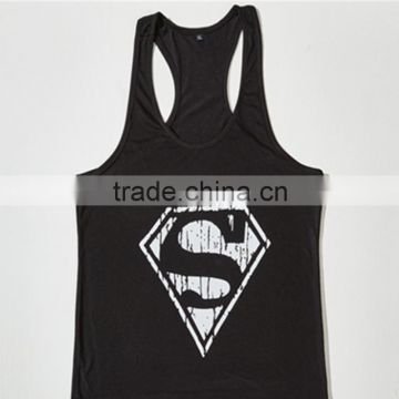 Brand name mens clothing custom gym stringer vest, workout tank top