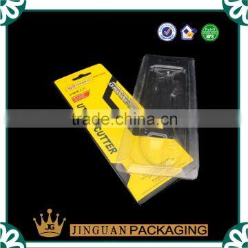 PVC Slide Blister Packaging with Hang Hole ,clamshell blister packaging