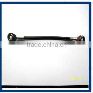 Black Coated Gym Cable with Double Eye End Terminals