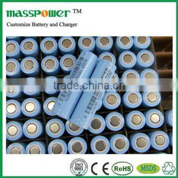 3.7V 2000mAh 15C discharge rate 18x65mm