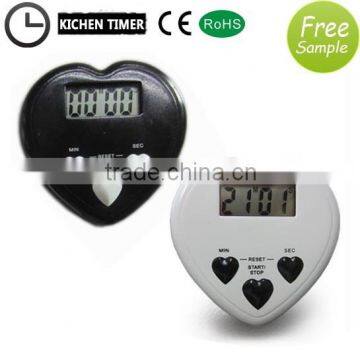 Heart-shaped digital countdown timer for sale