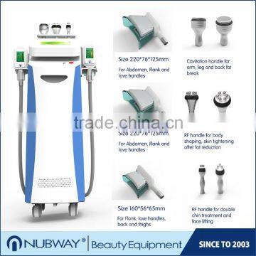 CE / FDA approved 5 treatment handles cool tech fat freezing cryolipolysis lipo laser machine for sale