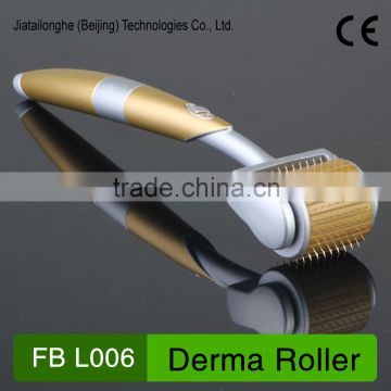 ce approved golden handle titanium needles derma roller dermaroller machine L006