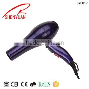 New pro AC motor Hair Dryer & accessories with cool shot button ionic function lady salon tools