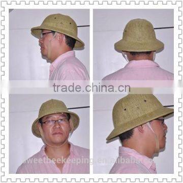 2015 new bamboo American type helmet beekeeping protective hat