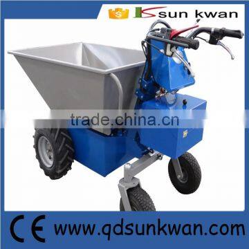 Four rubbler wheel power barrow