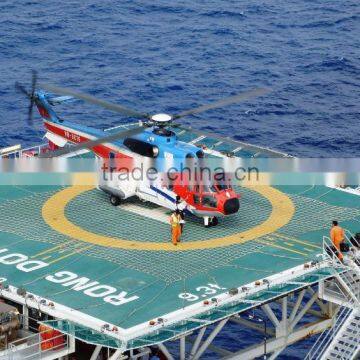 offshore helideck landing safety net