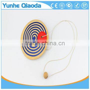 Wooden Kid Toy Handle Pull Wire Spining Top Special Gift Toys photo-2