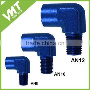 VMT Aluminum Anodized Black ID 1/8 1/4 3/8 1/2 3/4 1" 90 Degree Angle Female NPT Fitting photo-3