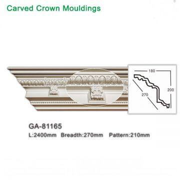 Decorative Egg & Dart Home Interior PU Foam Moulding Cornice