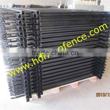 High quality Black Coated Steel Ornamental Fence Manufacturer