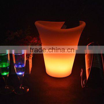 RGB Led Color Changing Ice Bucket Champagne Ice Bucket With Stand Ice Bucket Party Cooler