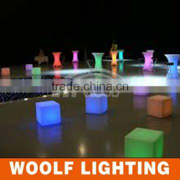 20CM RGB Color Change Night Club waterproof led cube chair lighting