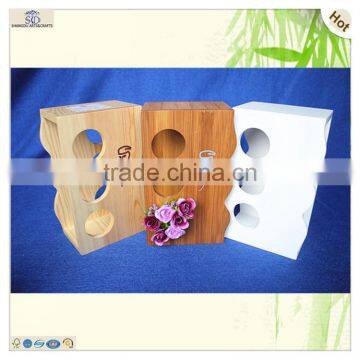 Burned Red Color Logo Pine Wooden Condiments Shelves Holder photo-6