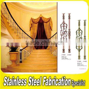 Floor Mounted Indoor Stairs Railing Project Aluminum Handrail for Stairs