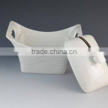 Eco-friendly White Porcelain Casserole Iron Rack Available photo-6