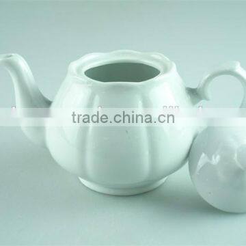 Elegant White Pumpkin Ceramic Teapot With Cheap Price in Stock photo-2