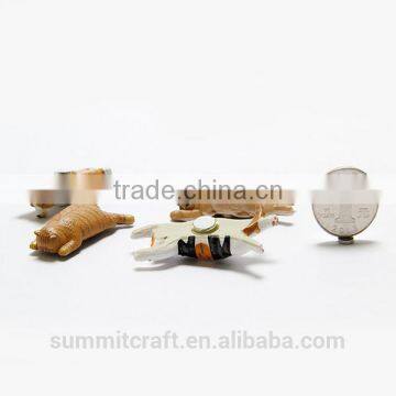 3d Mini Lazy Lying Resin Cheap Half Cat Fridge Magnet photo-3