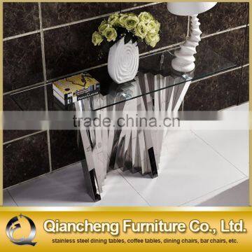 Modern Console Table Matching Glass Coffee Table Italy Design photo-2