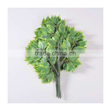 environmental friendly artificial leaves for decoration artificial ficus leaves