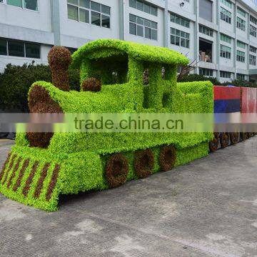 life size large top party artificial landscape uv resin plastic animal leaf alphabet letter train statue E08 23M3