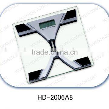 LCD High Quality Glass Electronic Body Weighing Scale