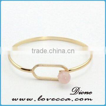 Single Bangle Wholesale Fashion Jewelry Wire Gemstone Bracelet photo-5