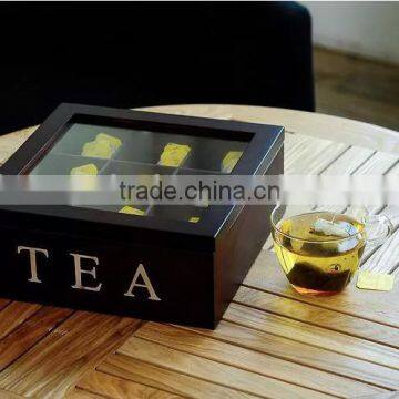 Black Wooden Tea Box photo-2