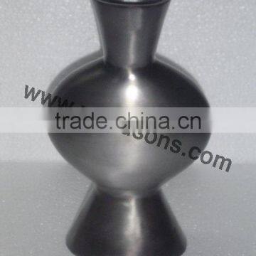Decorative Metal Vase Hand Made | METAL FLOWER VASE IN HAMMERED photo-2