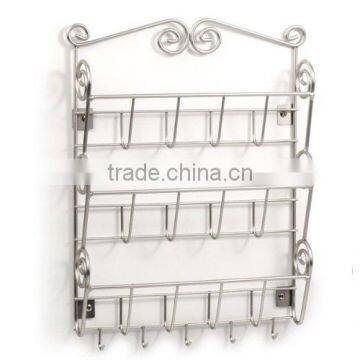 3 Tiers Office Kitchen Wall Mount Organizer Mail Holder With Key Rack Holder photo-2