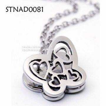 Round Stainless Steel Pendants , Custom Metal Pendant