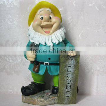 Resin Garden Sculpture Welcome Gnomes Onnament for Sale photo-2