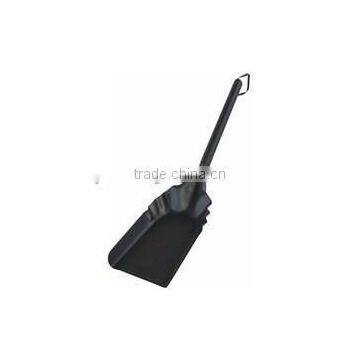 Metal Fire Shovel With Wooden Handle Black Ash Coal Remove Spade Scoop photo-2