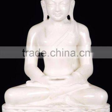 Life Size White Marble Buddha Statues Bali for Sale photo-3